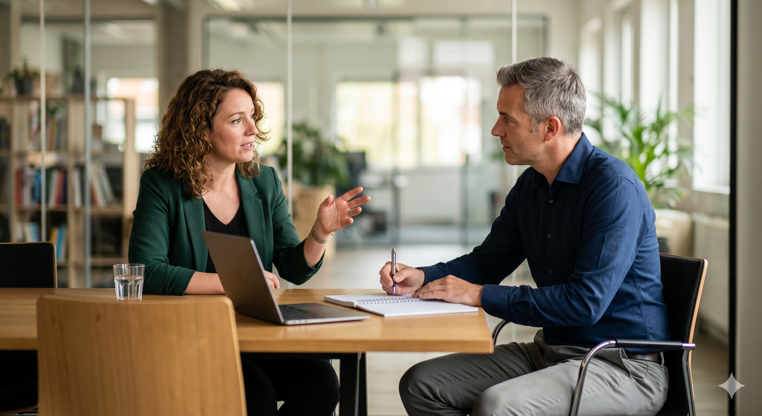 Sesión de entrenamiento en comunicación uno a uno